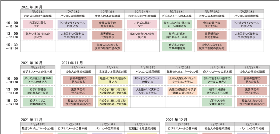 ＡＣ卒業セミナー「女性性とパートナーシップ」リスト表付き